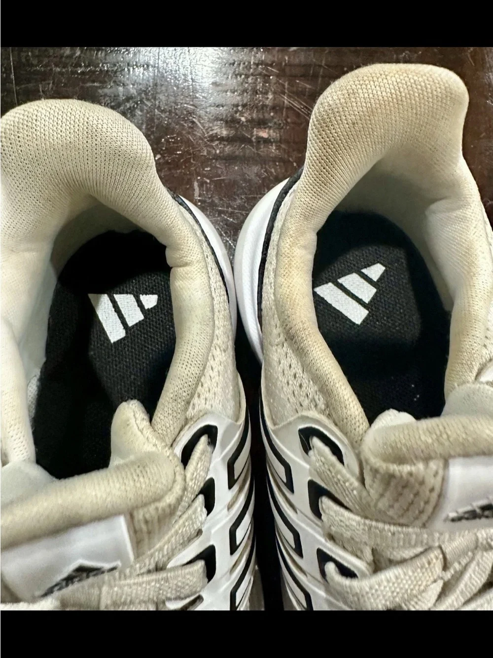 Kids Adidas Ubounce DNA Size 7K White/ Black Sneakers Shoes